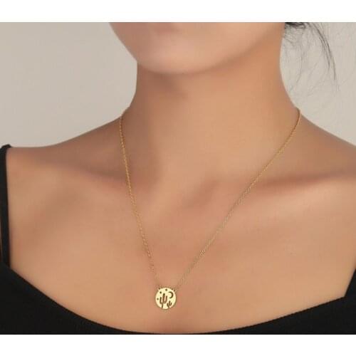 Romantic Desert Night Coin Necklaces for Girls Stainless Steel Cactus Moon Star Colliar Trendy Pendant Jewelry Gift