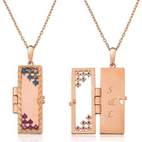 Silverlina Silver Clamshell Personalized Necklace