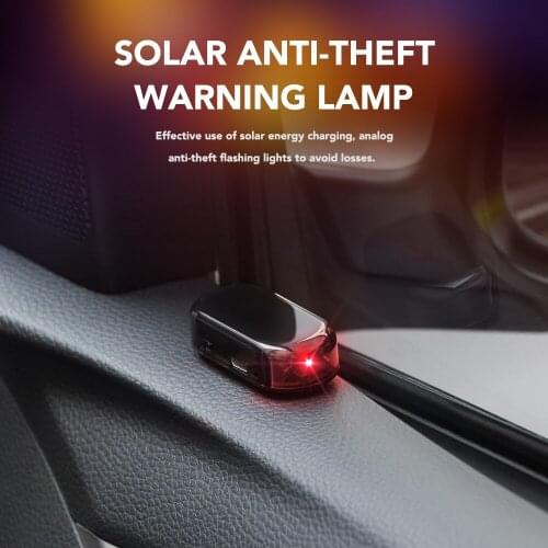Universal Car Fake Solar Power Alarm Lamp For opel insignia nissan juke xc60 vw t5 mazda 3 audi a3 a6 subaru ibiza accessories