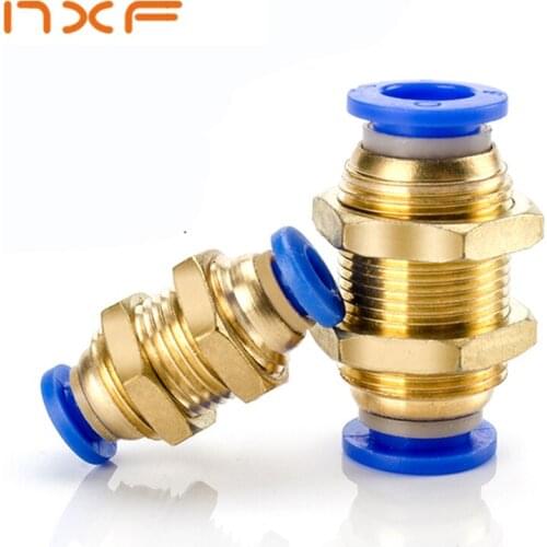 Air Pneumatic Quick Fitting Tubes Connectors Straight 8mm 6mm 4mm 10mm 12mm OD Hose Tube One Touch Push Into Gas Connector