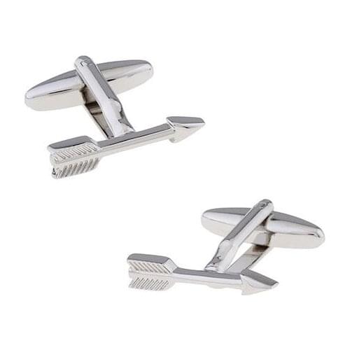 10pairs/lot Sport Shooting Arrow Cufflinks Copper Silver Cuff Links Cuff Button Mens Jewelry Accessory Gift Wholesale