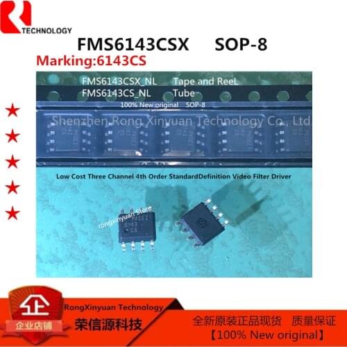 10pcs FMS6143CSX FMS6143CS 6143CS FMS6143 Low-Cost Three-Channel 4th-Order Standard Defi nition Video Filter Driver New original