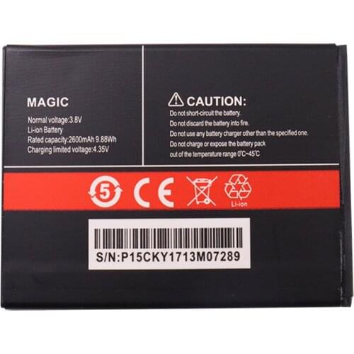 100% New Original 2600mAh For Cubot magic Battery for Cubot magic High Quality Replacement Large Capacity mobile phone Battery