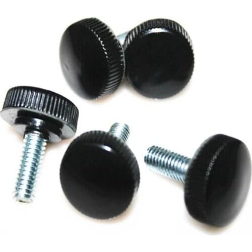 2pcs M6 white bakelite hand screw big head plastic handle screws knob bolt rotated bolts 12-30mm length handle diameter 19mm