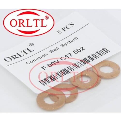 30 PCS ORLTL F00VC17502 7.1*15*1.00mm Nozzle copper washer Hot Sale Injector copper washer CR F00V C17 502 Size: 1.00mm
