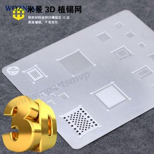 Wozniak 3D BGA Reball Stencil A8 A9 A10 A11A12 stencil tin plate for iPhone 6SPlus 7G X 8G 8P X XS XsMax series