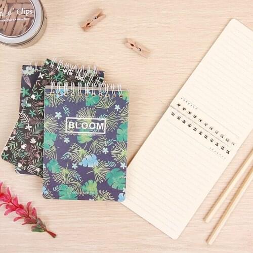 4pcs A107 Korea Stationery Wholesale Flower Tea Coil Book Student Book Notepad