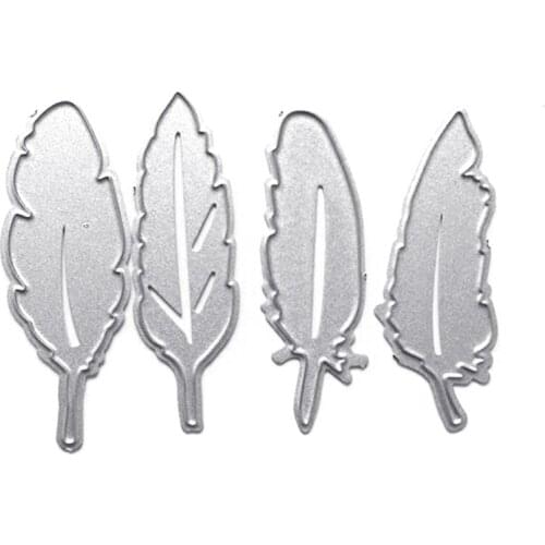 DIY 4Pcs Embossing Card Knife Mould, Carbon Steel Printing Steel Mould for Album Paper Card Making