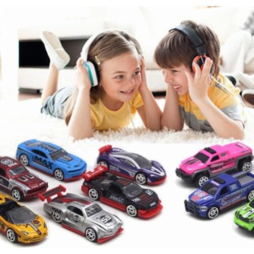 7cm-8cm Metal Iron sheet aluminum car track simulation sports car model boy child toy car mini Racing car Multicolor