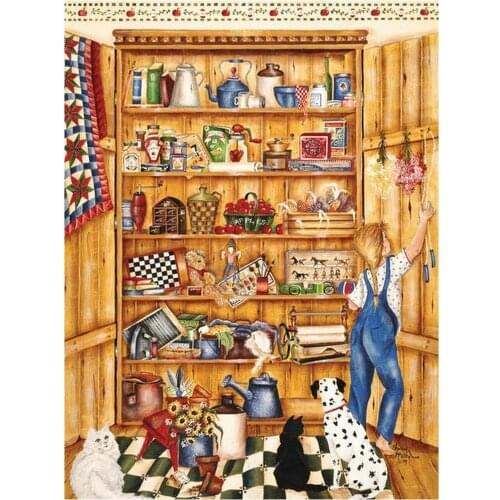 Diamond Painting Cross Stitch cat 5d square Diamond Mosaic pasted full diamond embroidery Cabinet girl Handmade Home Decor dog