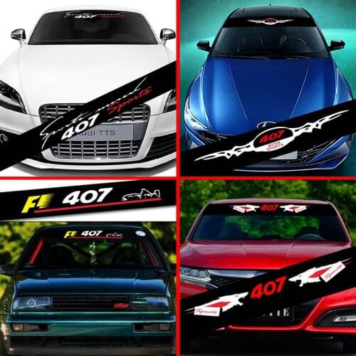 Car Sticker For Peugeot 407 Decoration Decals Car Front Rear Windshield Prevent Sunlight Reflection Styling Accessories