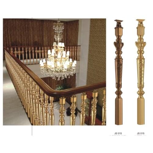 Freeshipping 950mm Al-Mg alloy column Floor Mount Newel Post Pair