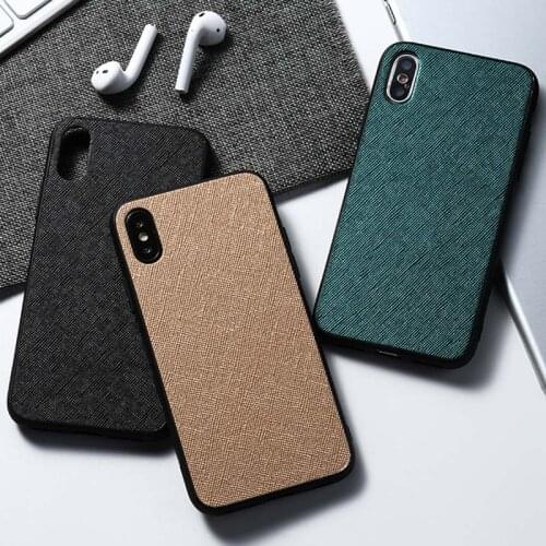 Cloth Fabric Texture Case For iPhone 12 11 Pro Max Cases Silicon Bumper On iPhone 12 Mini 7 8 SE 2020 XR XS X 6 6s Plus Covers