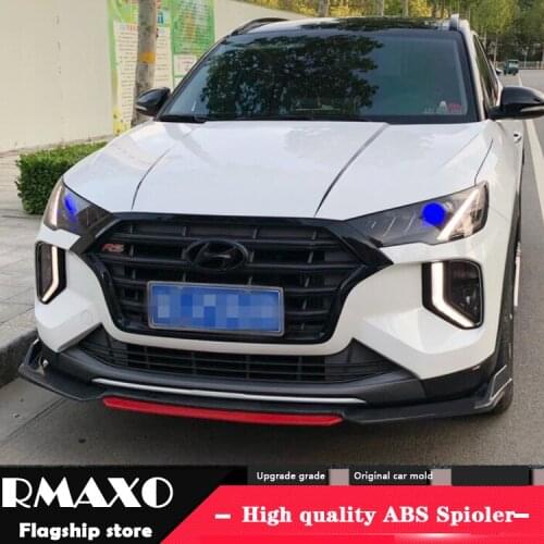 For Hyundai TUCSON Front shovel Body kit spoiler 2018-2020 TUCSON ABS Rear lip rear spoiler front Bumper Diffuser Protector