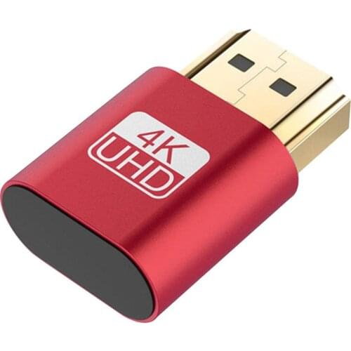 Dropshiping 2Pcs 4K HDMI DDC EDID Dummy Plug VGA Virtual Display Emulator Connector Adapter