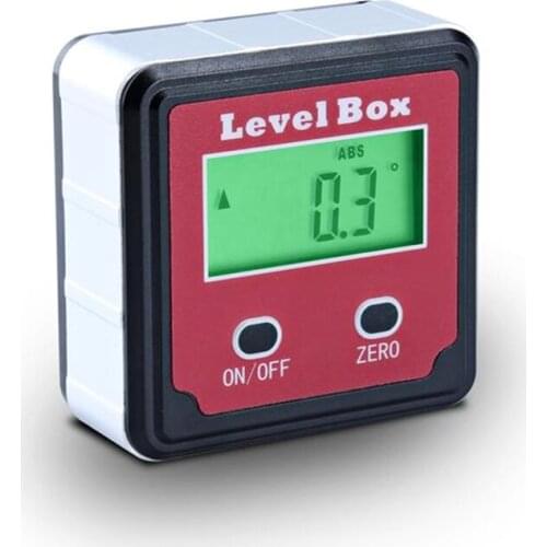 Pocket Digital Inclinometer Protractor 360 Bevel Box Magnetic Base Level Angle Finder Gauge Meter Measuring Tool LCD Backlight