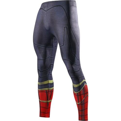 Tights Men Compression Running Sports Mens Super Hero 3D Printing Gym Fitness Jogging Pants Quick Dry Trousers Training Leggings