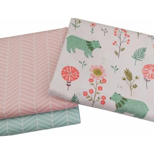 DIY Patchwork Quilting Fat Quarter Sewing Craft Pillows Baby Bedding Textile Tecido Tilda Cloth 100% Cotton Fabric