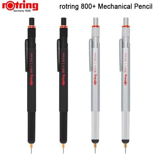 Rotring 800+ metal mechanical pencil 0.5/0.7mm black/silver multi-function Capacitor Stylus pencil 1 piece
