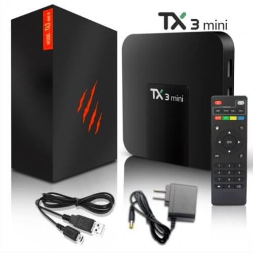 Tanix TX3 Mini 50pcs TV Box S905W 2.4GHz WiFi Android 7.1 1GB 8GGB ROM 2G 16G Support 4K 10pcs