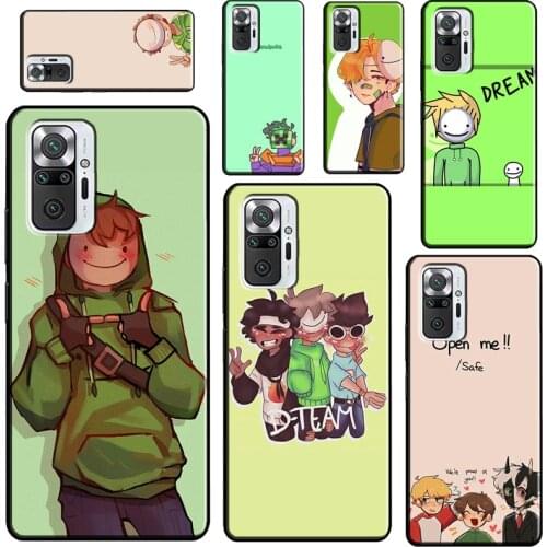 Dream smp Soft Case For Xiaomi Redmi Note 10 8 9 Pro 8T 9S Phone Cover For Redmi 9 9A 9C 9T 8A K40