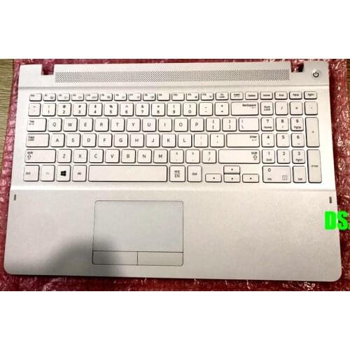 New for FOR SAMSUNG 370R5V 370R5E NP-350R5V Palmrest Touchpad US WHITE KEYBOARD