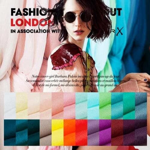 New Colors: Georgette pure silk fabric,Crinkle Georgette,solid color,thin,sheer,soft,sew for top,shirt,dress,craft by the yard