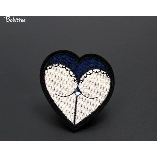 New design Size 6.2*5.8cm Patch badges ironing on Embroidery for Clothes Stickers Garment Accessories