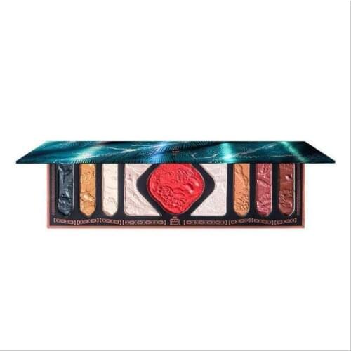 9-color hand-made eyeshadow palette Chinese noble style pearly sequins luxury ancient Chinese relief flower eye shadow T1350