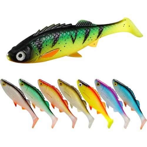 Sunmile Pig Shad Lure 15cm 38g Pike Lake Trout Soft Plastics Fishing Lure Bait Artificial Wobblers