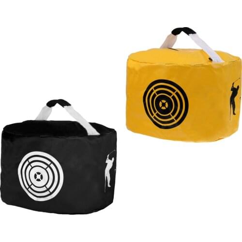 Durable Waterproof Golf Smash Strike Hitting Bag Swing Trainer Black Yellow