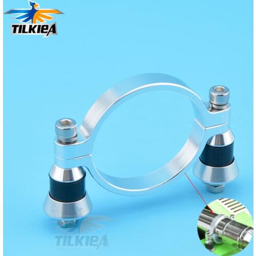 Rc Boat 45mm Exhaust Mounting Bracket with rubber mounts for Rc Gas Nitro Boat