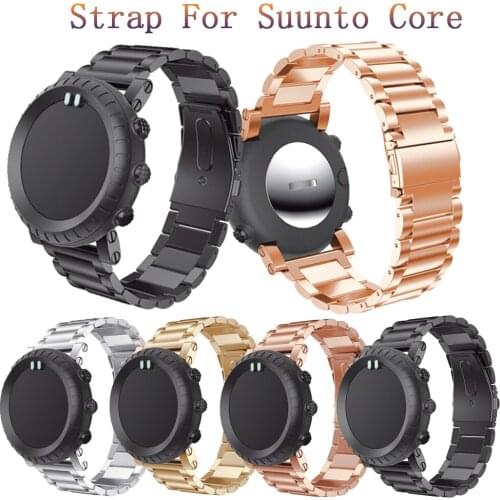 Fashion Stainless Steel Wristband Bracelet Replacement Quick Release Watchband Strap + Connector Tool For Suunto Core Series New