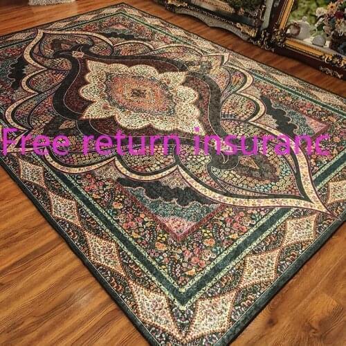 Retro Persian Turkish European Style Carpet Living Room Coffee Table Carpet Bedroom Full of Ethnic Style Light Luxury Home