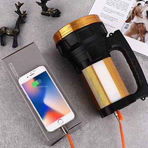 Flashlight Strong Light Rechargeable Household Led High-power Portable Lamp Fishing Lamp Super Bright Long-range Searchlight