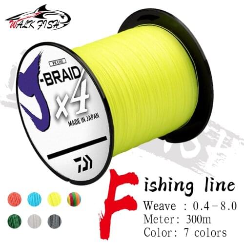 WALK FISH Daiwa 4 Strand 300m Japan PE Braided Super Strong Fishing Line Japan PE Braided line Floating Line Fishing Line