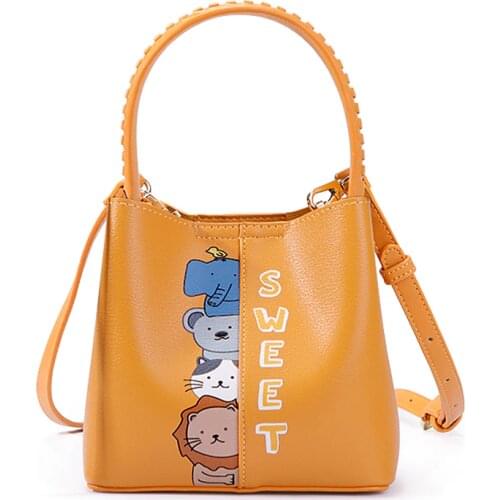 WOMENS Bag Bucket Bag New Cartoon Cute Crossbody Bag GIRLS Handbag Large Capacity crossbody bags for women designer bags