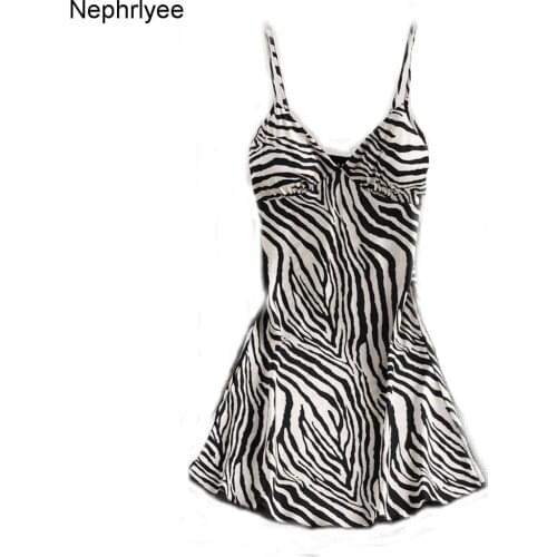 Female Nightgown Lady Sexy Spaghetti Strap Night Dress Women Nighties Sleeveless Sleepwear Nightwear SLP001355
