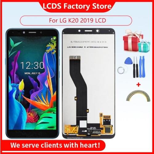 AAA Quality LCD For LG K20 2019 LCD Display Touch Screen Digitizer For LG K20 LMX120EMW lcd Replacement K8 Plus Repair Parts