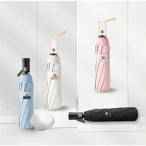 2021 New Automatic Sun Umbrellas Rain Women Anti-UV Parasol 8K Windproof Upgrade Larger Business Men Gift Umbrella