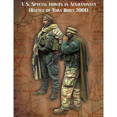 1/35 Resin Figures Model kits Fantasy model 2 figures Unassambled Unpainted 172