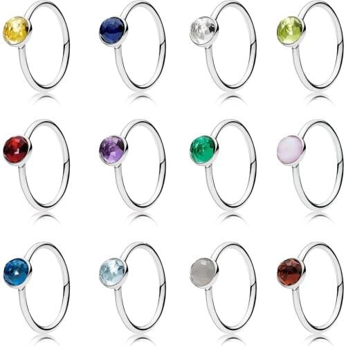 Baofu 100% 925 Sterling Silver Ring Shiny December Birthstone Suitable For WomenS Anniversary Party Gift High-End Jewelry