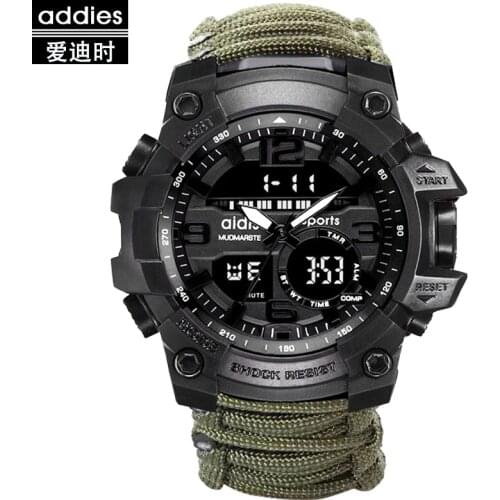 Army Men Sport Watches Brand Dual Display Watch Men LED Digital Analog Electronic Quartz Watches 30M Waterproof Male Clock
