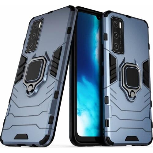 For VIVO V20 SE Case Shockproof Ring Stand Bumper Silicone + PC Phone Back Cover For Vivo V20SE Y70 vivoV20 vivoY70 vivoV20SE