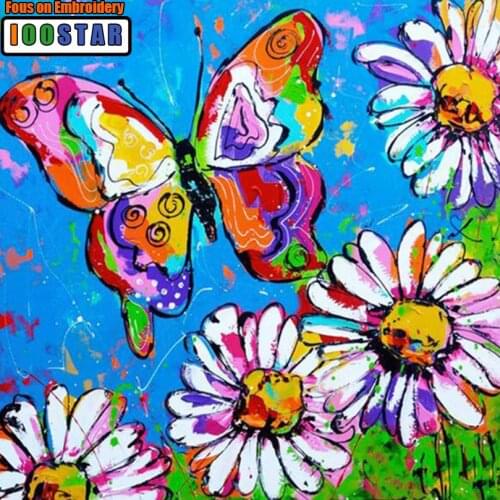 Diy Square/Round Diamond Painting Butterfly flower Cross Stitch Sets Diamond Mosaic Kits Diamond Embroidery Wall Stickers craft