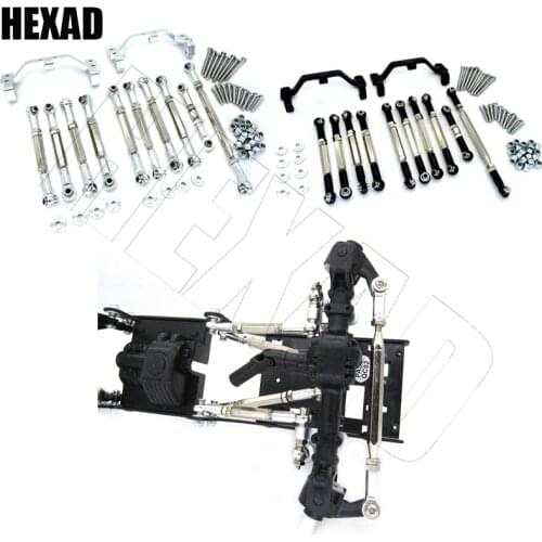 For MN D90 D91 D96 D99S MN90 1/12 RC Car Upgrade Parts Metal Pull Rod Steering Rod Link Tie Rod Mount