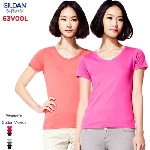 Женские хлопковые футболки GILDAN China At AliExpress