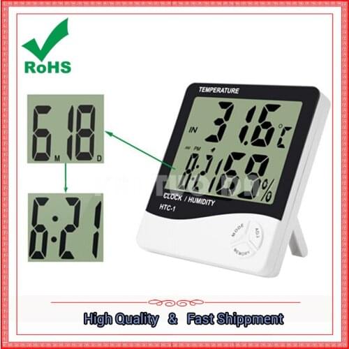 HTC-1 high-precision large-screen electronic temperature and humidity count temperature and humidity table 0.13kg-x