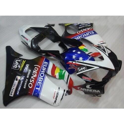 Motorcycle Injection ABS Plastic Fairing Kit For Honda CBR600 F4i 01 02 03 Year 2001 2002 2003 white Blue Sportbike Bodyworks