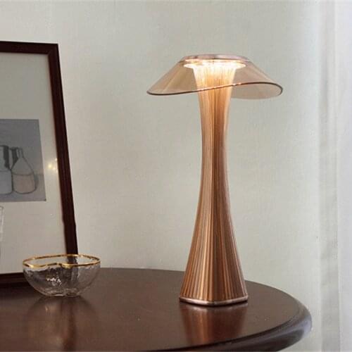 Thrisdar 3 Color Dimmable LED Bar Table Lamps Rechargeable Cafe BarRestaurant Dinner Table Night Light Bedroom Bedside Desk Lamp